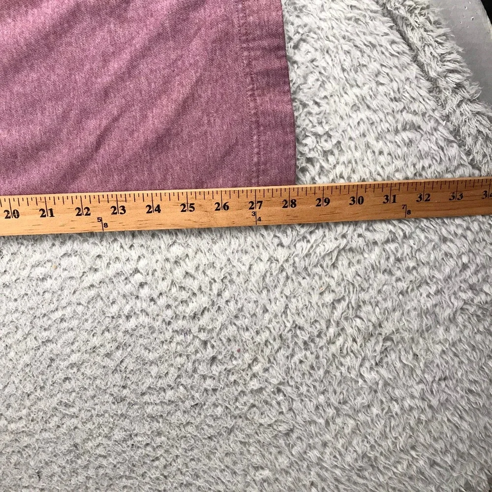 Nike Sweatpants Womens S (29x28) Burgundy Fleece Wide Leg Lounge Joggers *Flaw